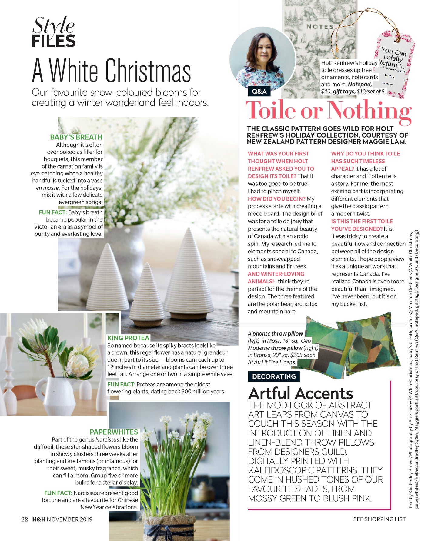 Press Interview by House and Home Magazine