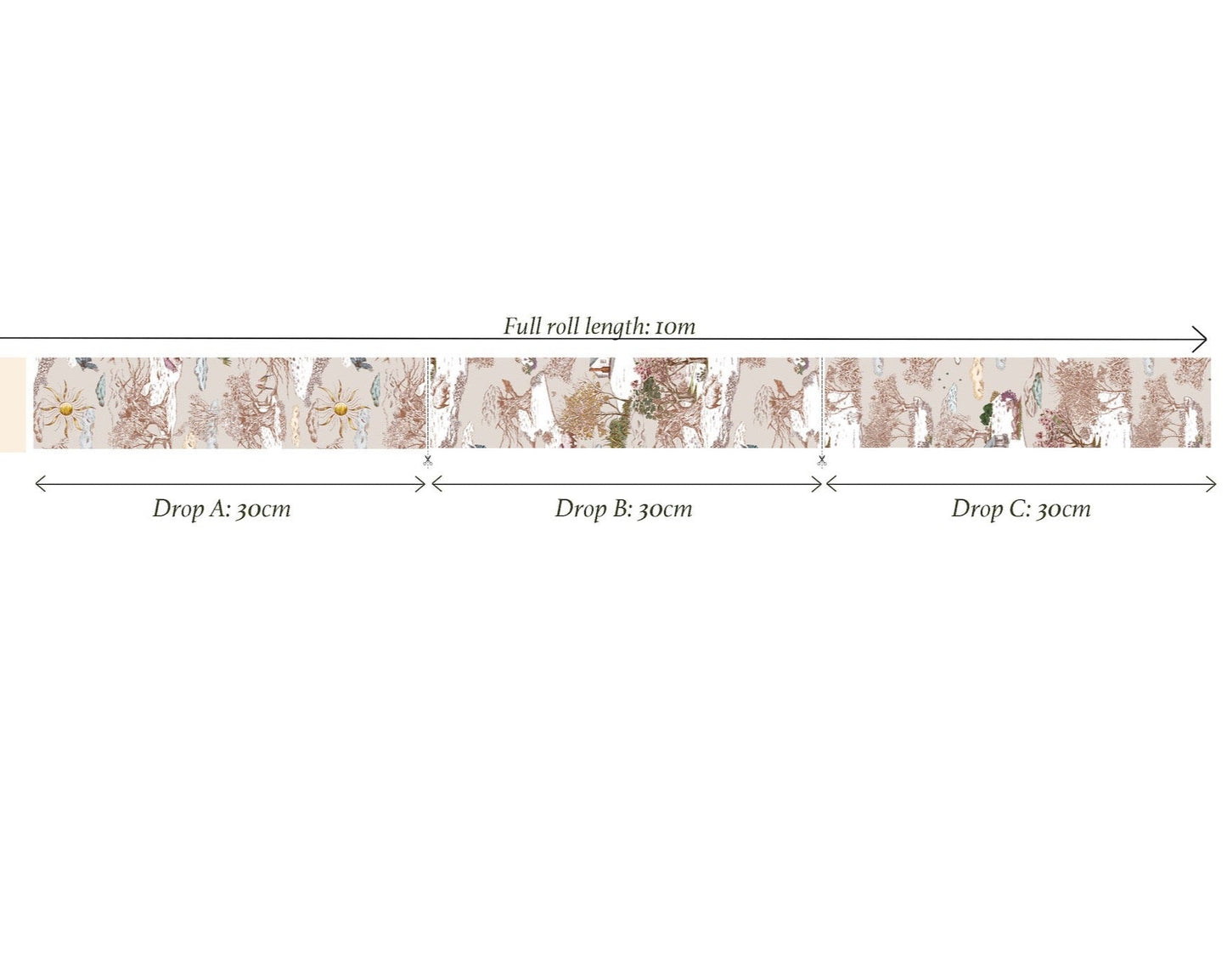Beautiful Gift Mural Wallpaper_ 210cm wide x 300cm height IN STOCK