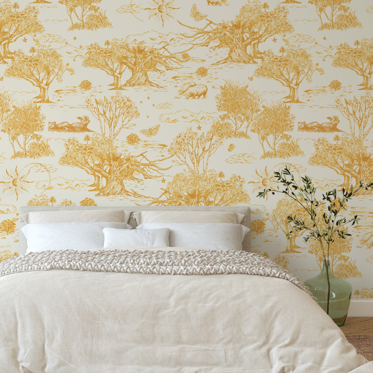 Blue Wonder in Golden Glow_ 210cm wide x 300cm height