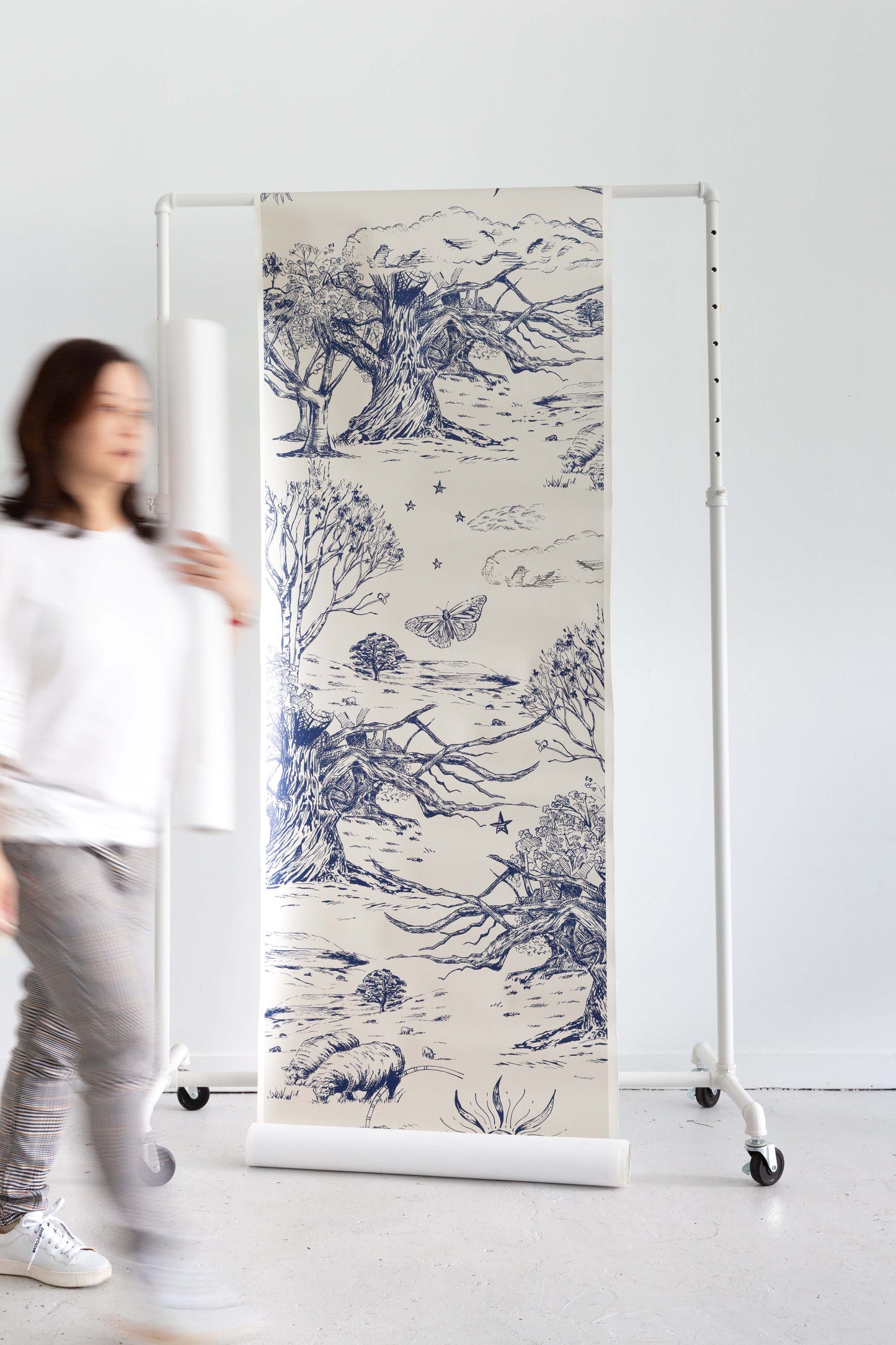 Blue Wonder in Blue_ 210cm wide x 300cm height_
