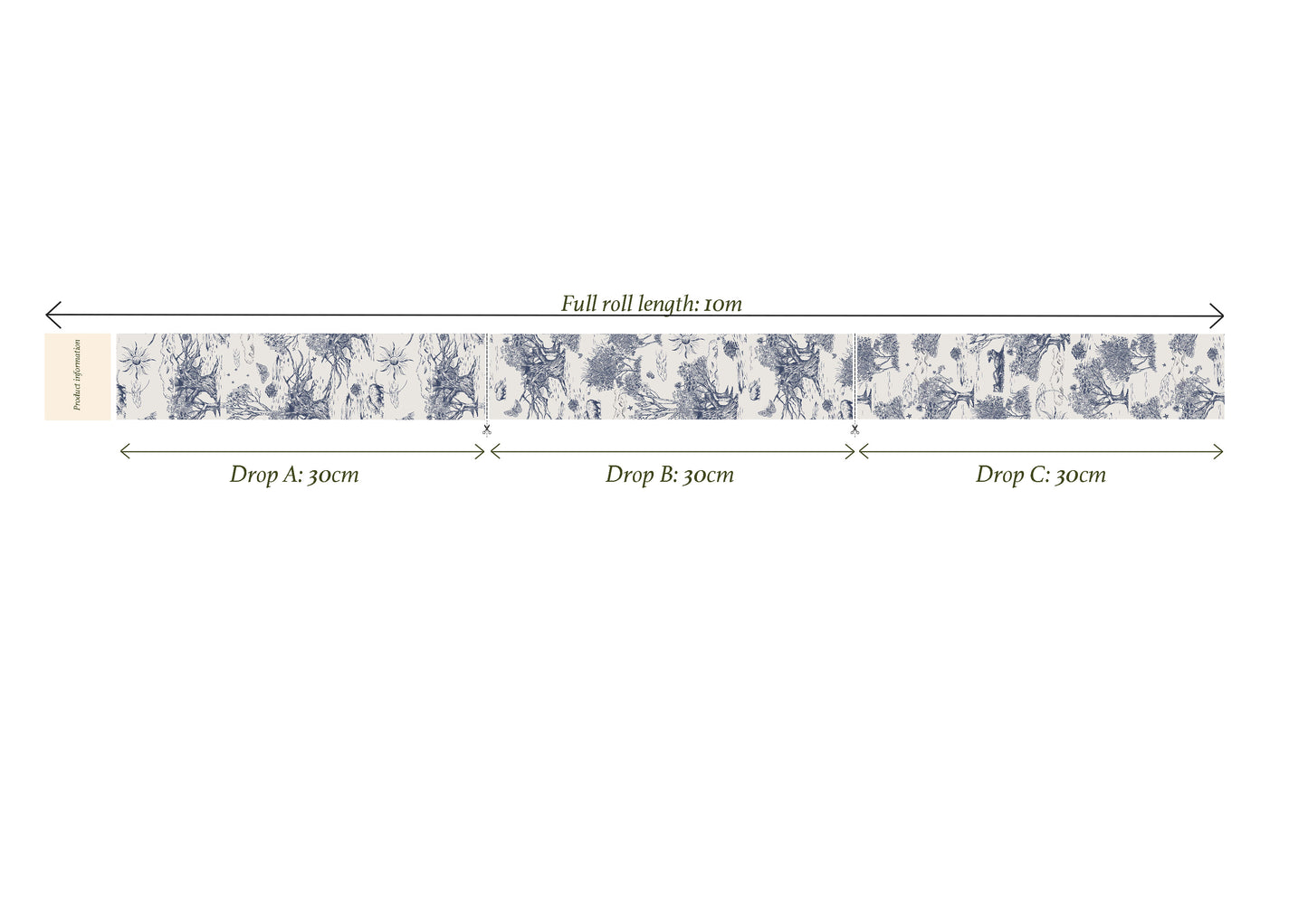 Blue Wonder in Blue_ 210cm wide x 300cm height_