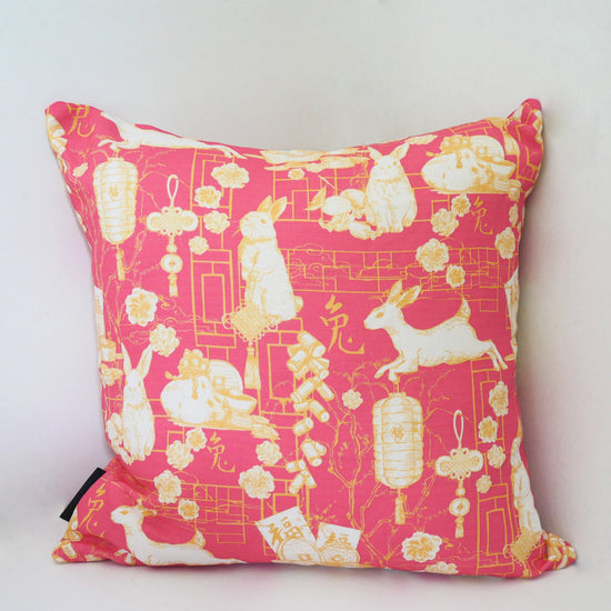 Year of Rabbit Linen Cushion Cover