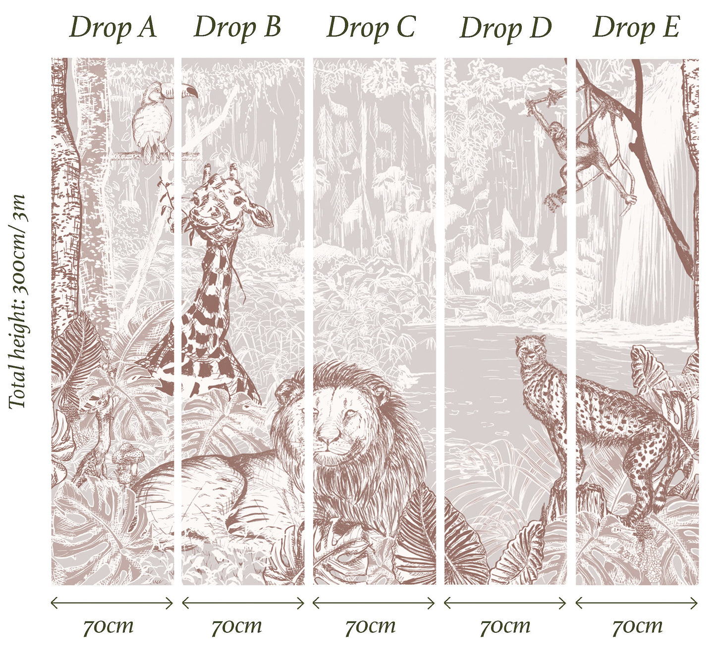 Glorious Jungle Mural Wallpaper IN STOCK