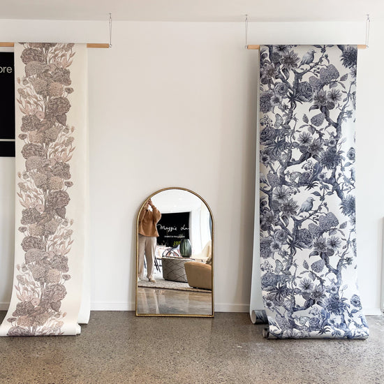 Lush With Hope on Textured Mica Non-Woven Wallpaper_52cm wide x 10.05m long_PRE ORDER