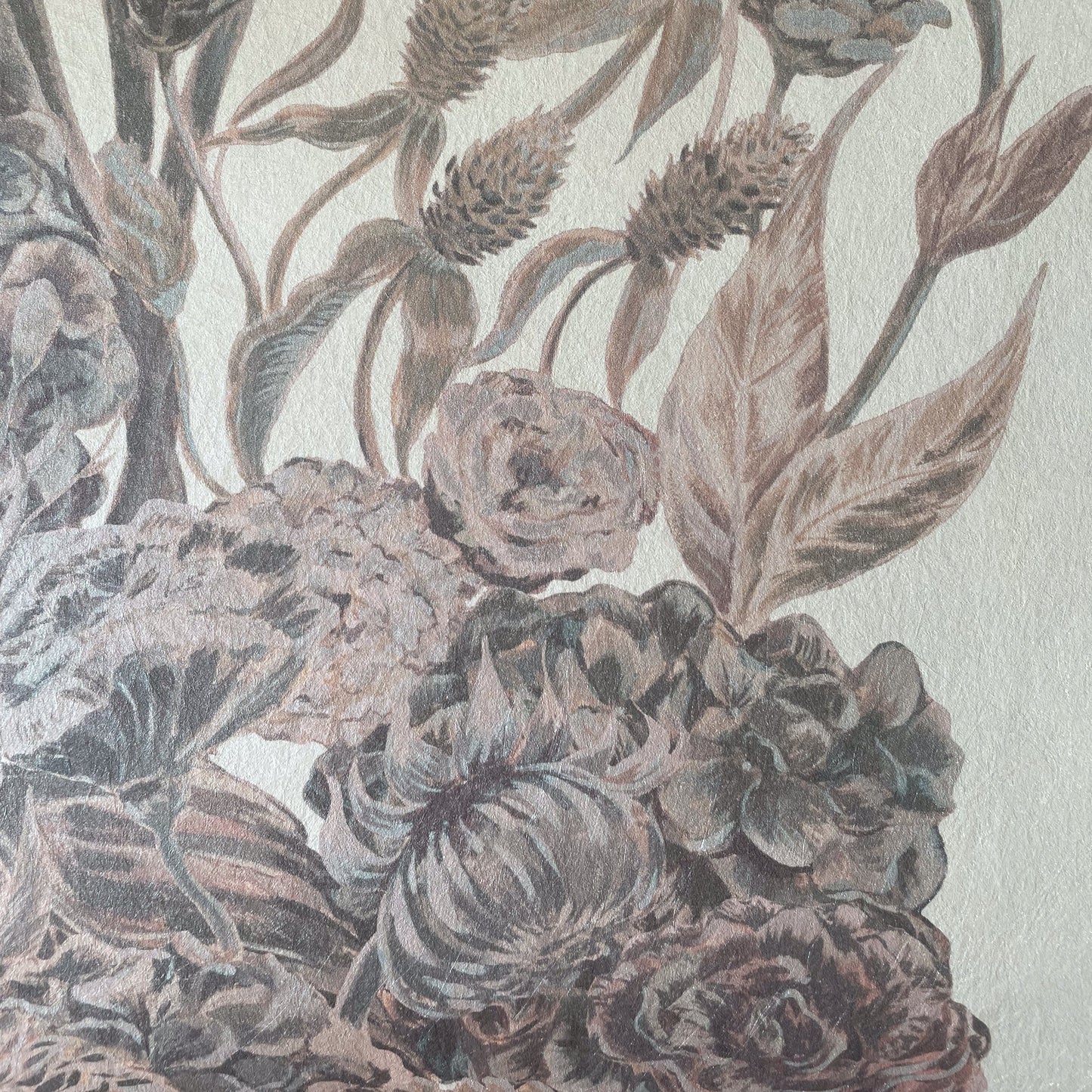 Lush With Hope on Textured Mica Non-Woven Wallpaper_52cm wide x 10.05m long_PRE ORDER