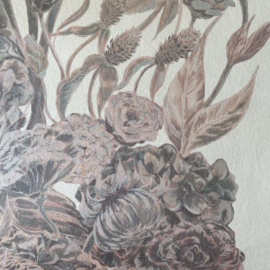 Lush With Hope on Textured Mica Non-Woven Wallpaper_52cm wide x 10.05m long_PRE ORDER
