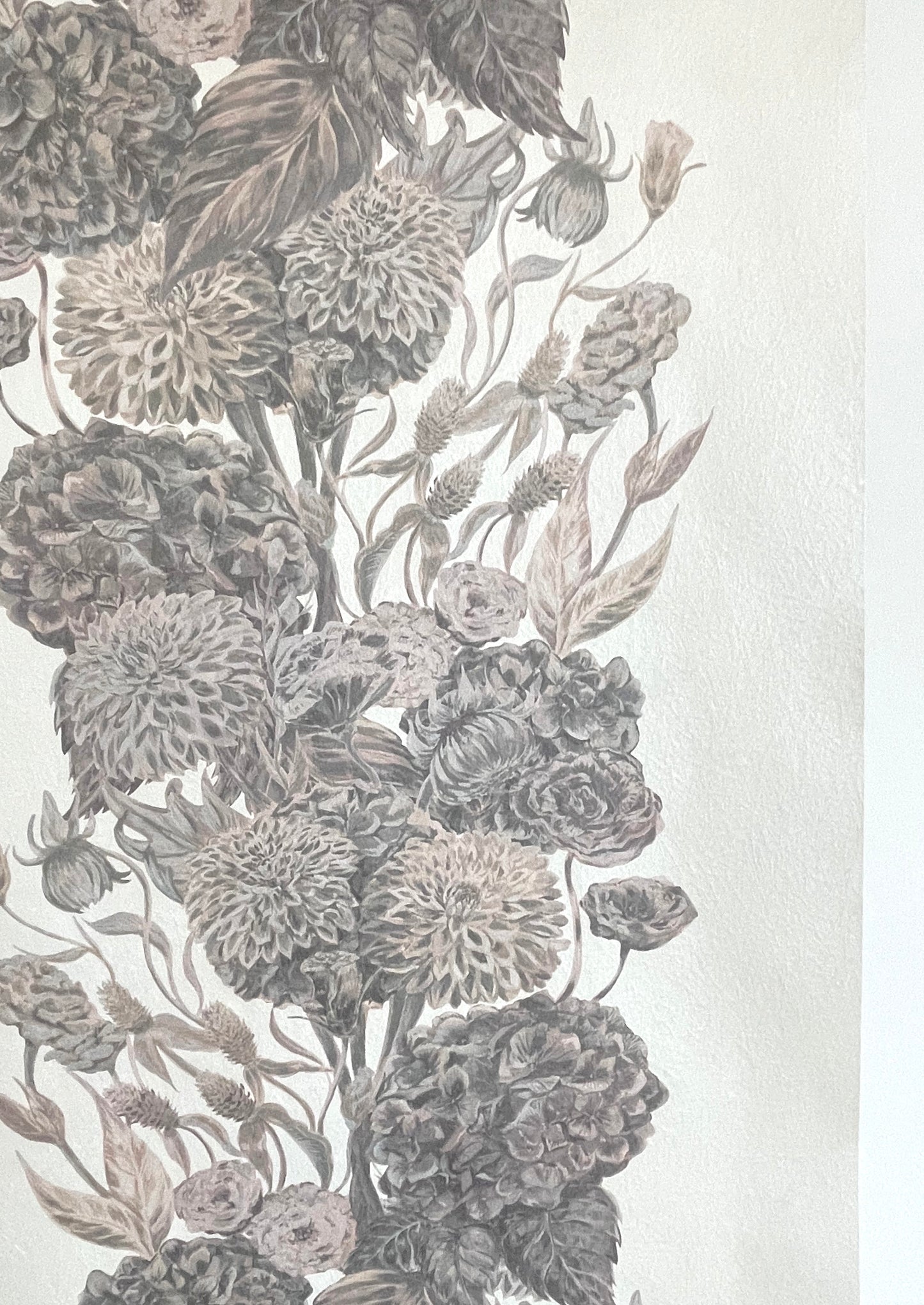 Lush With Hope on Textured Mica Non-Woven Wallpaper_52cm wide x 10.05m long