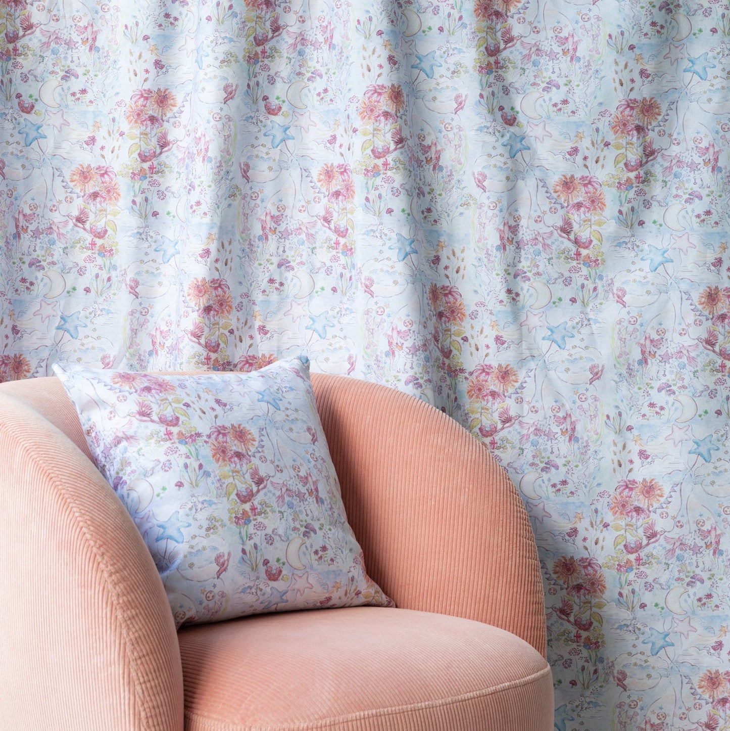 Bunny Fairies in Multicolor Cotton