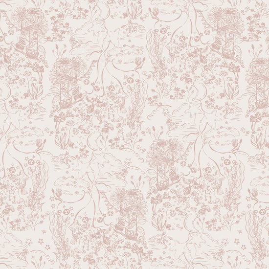 Bunny Fairies in Rose Cotton Cushion Cover