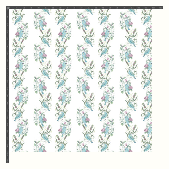 Spring Song Vintage Stripe in Ice Blue Small
