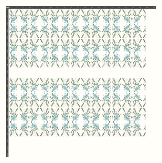 Spring Song Vintage Block  in Ice Blue