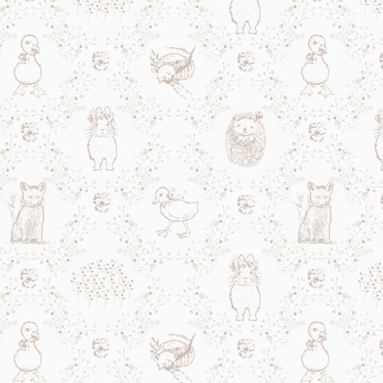 Bunny and Friends Non-woven Wallpaper 130cm wide x 300cm height