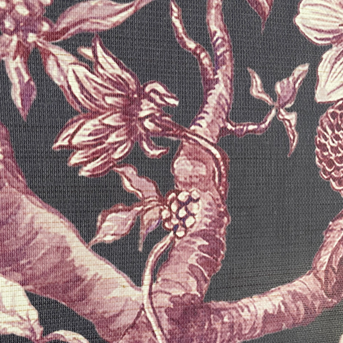 Chinoiserie Garden Grasscloth Wallpaper